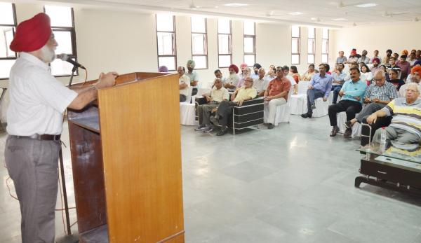 Dr A S Nanda, Vice Chancellor of Guru Angad Dev Veterinary and Animal Sciences University expressed their views at the Teachers Day celebrations